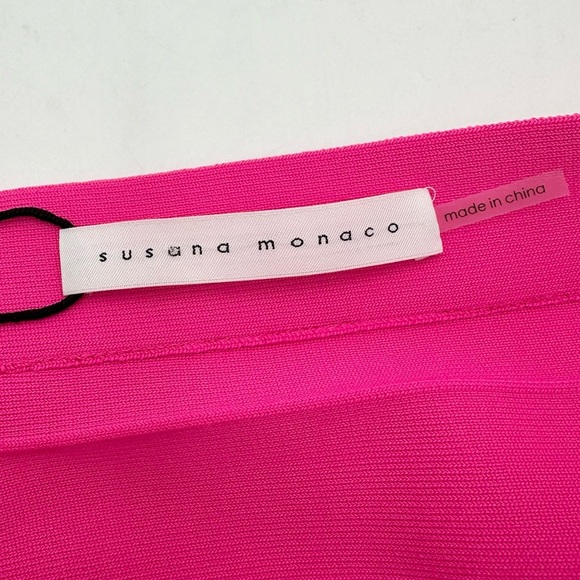 Susana Monaco Bandage Tube Top in Pink Glo - Picture 6 of 11